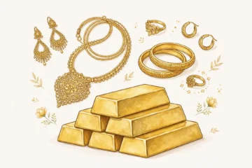 সোনার দাম কমা নিয়ে প্রতীকী চিত্র