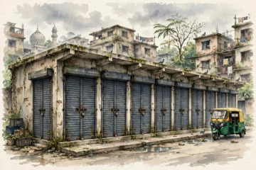 ঢাকার শান্তিনগরে কর্ণফুলী গার্ডেন সিটি শপিং কমপ্লেক্সের প্রতীকী চিত্র